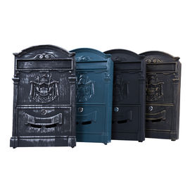 Decorative Outdoor Security Aluminum Mailbox , Wall Mounted Waterproof Letterbox