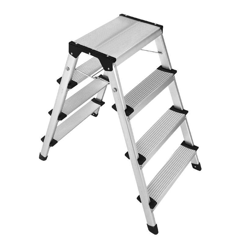 Compact Size Aluminum Step Stool 2x4 Steps  Easy To Carry And Store